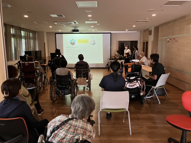 清瀬療護園に入所・通所してる方にむけた地域移行の講演会『ひとり暮らしってどんな感じ？～自分らしい生活をしよう～