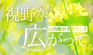 視野が広がって 白内障の手術をして